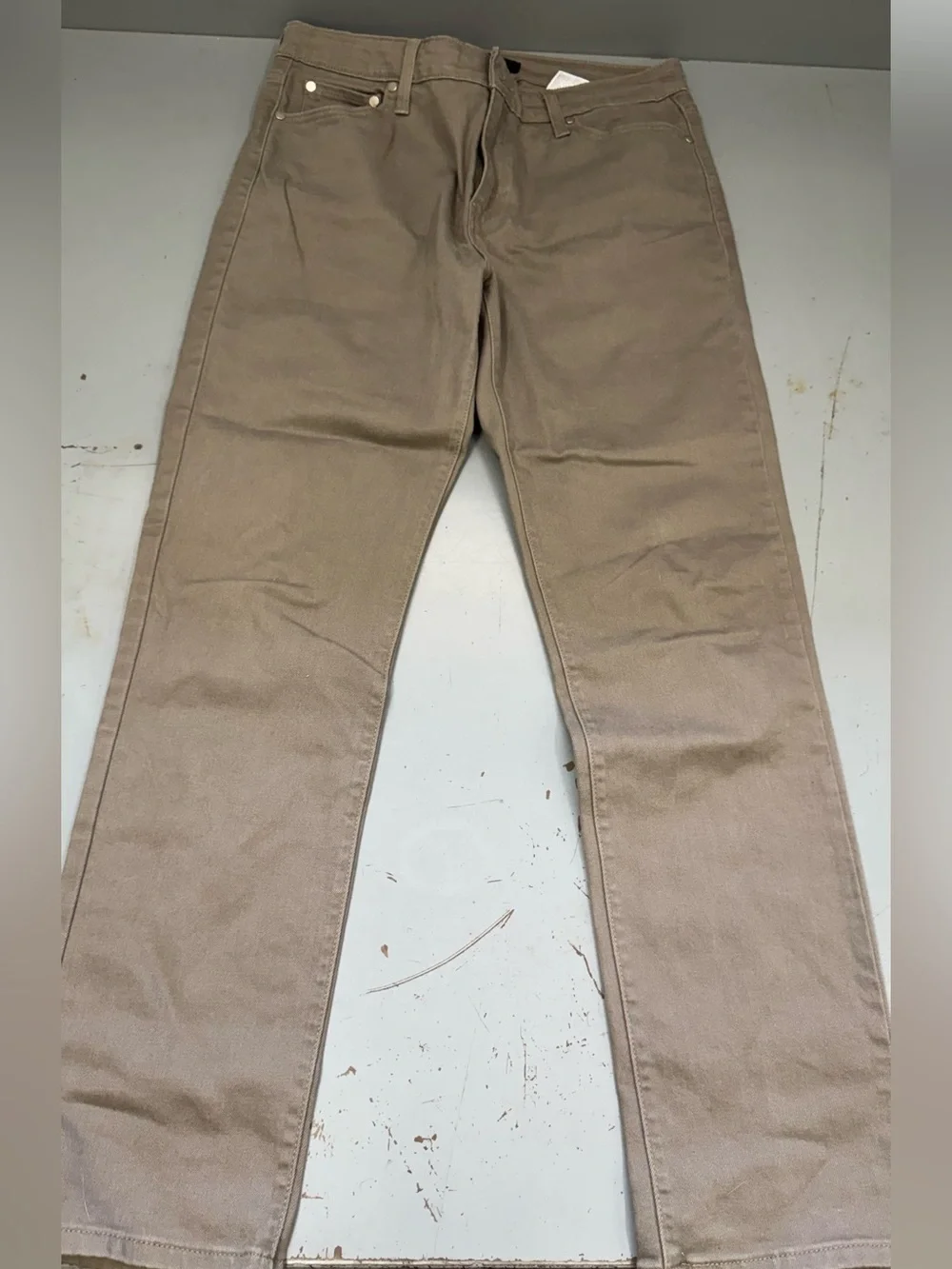 Levi's Women’s Mid rise Skinny Trousers in Khaki Brown Denim Jeans size 12 - Picture 3 of 6